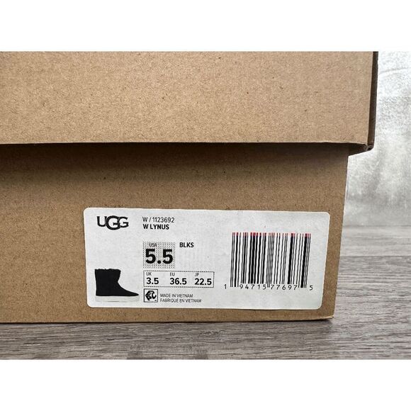 UGG Women's Lynus Sneakers - Black 5.5M - Picture 6 of 8